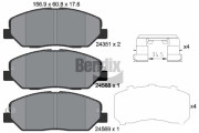 BPD1354 Sada brzdových destiček, kotoučová brzda BENDIX Braking