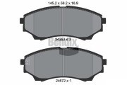 BPD2137 Sada brzdových destiček, kotoučová brzda BENDIX Braking