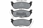 BPD2138 Sada brzdových destiček, kotoučová brzda BENDIX Braking