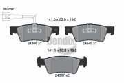 BPD2141 Sada brzdových destiček, kotoučová brzda BENDIX Braking