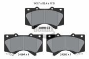 BPD2145 Sada brzdových destiček, kotoučová brzda BENDIX Braking