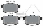 BPD2148 Sada brzdových destiček, kotoučová brzda BENDIX Braking