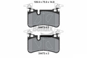BPD2157 Sada brzdových destiček, kotoučová brzda BENDIX Braking