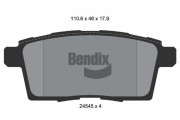BPD2167 Sada brzdových destiček, kotoučová brzda BENDIX Braking