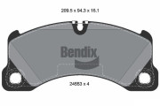 BPD2169 Sada brzdových destiček, kotoučová brzda BENDIX Braking