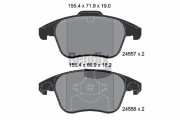 BPD1361 Sada brzdových destiček, kotoučová brzda BENDIX Braking