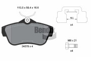 BPD1099 Sada brzdových destiček, kotoučová brzda BENDIX Braking