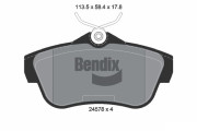 BPD1595 Sada brzdových destiček, kotoučová brzda BENDIX Braking