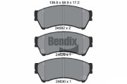 BPD1451 Sada brzdových destiček, kotoučová brzda BENDIX Braking