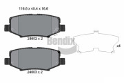 BPD2178 Sada brzdových destiček, kotoučová brzda BENDIX Braking