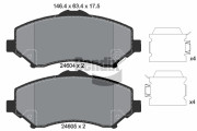 BPD1473 Sada brzdových destiček, kotoučová brzda BENDIX Braking