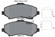 BPD1383 Sada brzdových destiček, kotoučová brzda BENDIX Braking