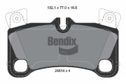 BPD2180 Sada brzdových destiček, kotoučová brzda BENDIX Braking