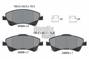 BPD1238 Sada brzdových destiček, kotoučová brzda BENDIX Braking