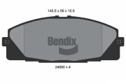 BPD2184 Sada brzdových destiček, kotoučová brzda BENDIX Braking