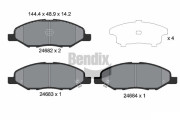BPD2185 Sada brzdových destiček, kotoučová brzda BENDIX Braking