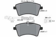BPD1382 Sada brzdových destiček, kotoučová brzda BENDIX Braking