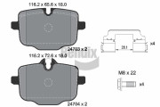 BPD1467 Sada brzdových destiček, kotoučová brzda BENDIX Braking