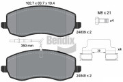 BPD2199 Sada brzdových destiček, kotoučová brzda BENDIX Braking