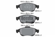 BPD1009 Sada brzdových destiček, kotoučová brzda BENDIX Braking