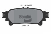 BPD2205 Sada brzdových destiček, kotoučová brzda BENDIX Braking