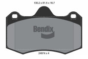 BPD2211 Sada brzdových destiček, kotoučová brzda BENDIX Braking