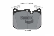 BPD1643 Sada brzdových destiček, kotoučová brzda BENDIX Braking