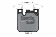 BPD1510 Sada brzdových destiček, kotoučová brzda BENDIX Braking
