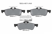 BPD2220 Sada brzdových destiček, kotoučová brzda BENDIX Braking