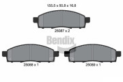 BPD1274 Sada brzdových destiček, kotoučová brzda BENDIX Braking