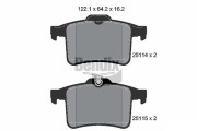 BPD2224 Sada brzdových destiček, kotoučová brzda BENDIX Braking