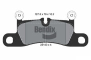 BPD2321 Sada brzdových destiček, kotoučová brzda BENDIX Braking