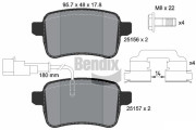 BPD1156 Sada brzdových destiček, kotoučová brzda BENDIX Braking