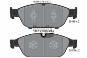 BPD1497 Sada brzdových destiček, kotoučová brzda BENDIX Braking