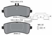BPD2299 Sada brzdových destiček, kotoučová brzda BENDIX Braking