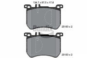 BPD2231 Sada brzdových destiček, kotoučová brzda BENDIX Braking