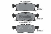 BPD2233 Sada brzdových destiček, kotoučová brzda BENDIX Braking
