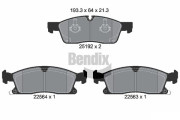 BPD1579 Sada brzdových destiček, kotoučová brzda BENDIX Braking