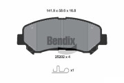 BPD1143 Sada brzdových destiček, kotoučová brzda BENDIX Braking