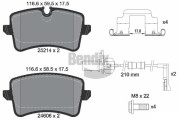 BPD1298 Sada brzdových destiček, kotoučová brzda BENDIX Braking