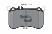 BPD2236 Sada brzdových destiček, kotoučová brzda BENDIX Braking