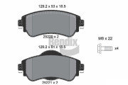 BPD1189 Sada brzdových destiček, kotoučová brzda BENDIX Braking