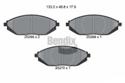 BPD1363 Sada brzdových destiček, kotoučová brzda BENDIX Braking