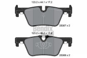 BPD1017 Sada brzdových destiček, kotoučová brzda BENDIX Braking