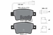 BPD1311 Sada brzdových destiček, kotoučová brzda BENDIX Braking