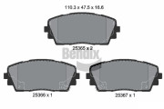 BPD1426 Sada brzdových destiček, kotoučová brzda BENDIX Braking