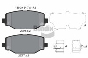 BPD2243 Sada brzdových destiček, kotoučová brzda BENDIX Braking