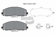 BPD2244 Sada brzdových destiček, kotoučová brzda BENDIX Braking