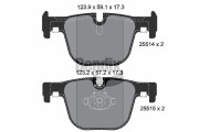 BPD2246 Sada brzdových destiček, kotoučová brzda BENDIX Braking