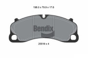BPD2361 Sada brzdových destiček, kotoučová brzda BENDIX Braking